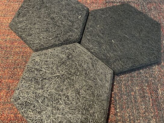 Fibrotech Hexagon Træbeton SORT 36stk