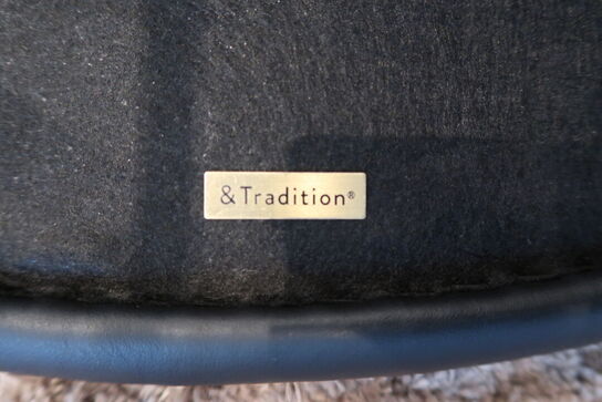 &Tradition Rely HW88 Barstol - semi anilin læder