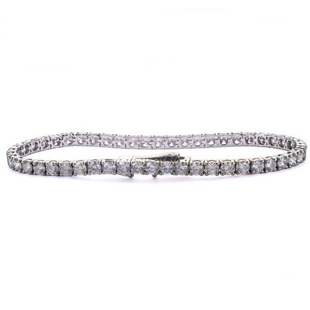 7,28 ct. naturlig diamant tennisarmbånd
