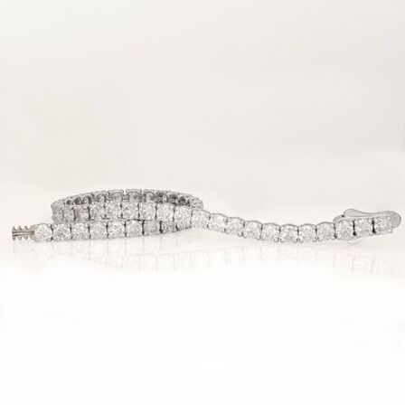 10,25 ct. naturligt diamant tennisarmbånd