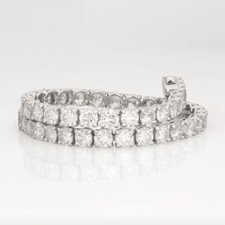 10,25 ct. naturligt diamant tennisarmbånd