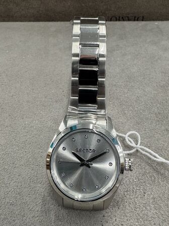 Armbåndsur SECTOR 270 30 MM 3H W/SILVER DIAL BR SS