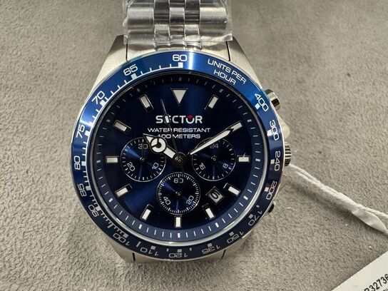 Armbåndsur SECTOR 230 43 MM CHR BLUE DIAL BRACELET SS