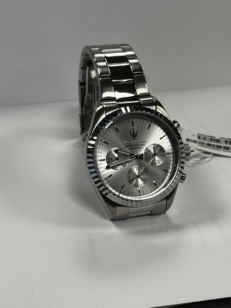Armbåndsur  MASERATI COMPETIZIONE 43 MM MULT SILVER DIAL SS BR