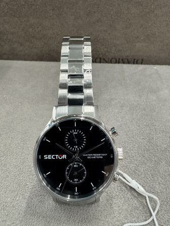 Armbåndsur SECTOR 270 39 MM MULT BLACK DIAL BR SS
