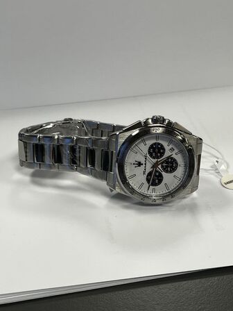 Armbåndsur  MASERATI VELOCITA 43 MM CHRO WHITE DIAL SS BR
