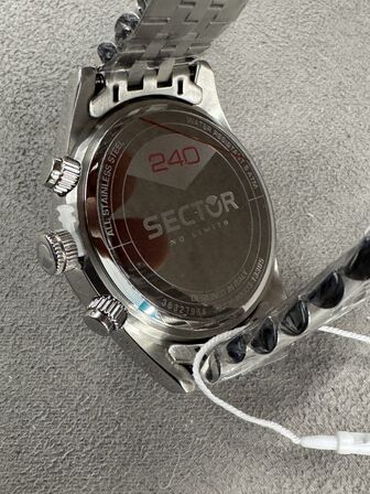 Armbåndsur SECTOR 240 41 MM CHR BLUE DIAL SS BR