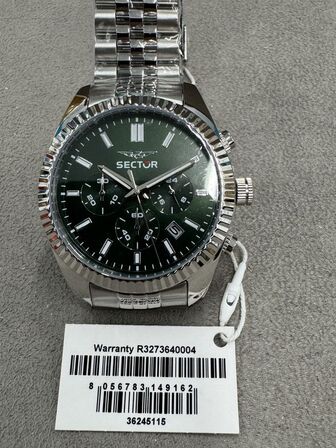 Armbåndsur SECTOR 240 41 MM CHR GREEN DIAL SS BR