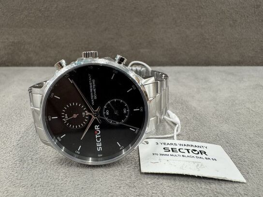 Armbåndsur SECTOR 270 39 MM MULT BLACK DIAL BR SS