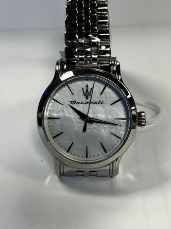 Armbåndsur  MASERATI EPOCA 34 MM 3H WHITE MOP DIAL BR SS