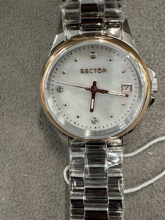 Armbåndsur SECTOR 230 32 MM 3H RG BEZEL WHIT MOP DIAL BR SS