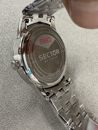 Armbåndsur SECTOR 660 41 MM 3H BLACK DIAL BR SS