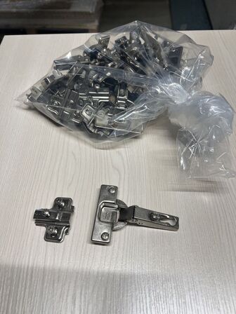 10 stk. låger H: 70,0 x B: 49,6 cm i ask melamin med 2 mm pvc kant.