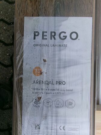 15 m2 laminatgulv 9mm Pergo