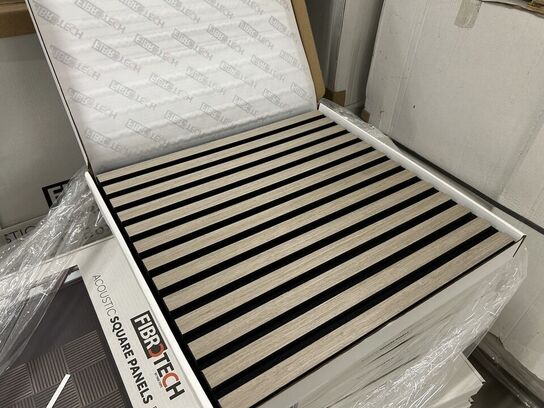 Akustikpanel 8stk (4 pakker) GREY OAK 52x52cm