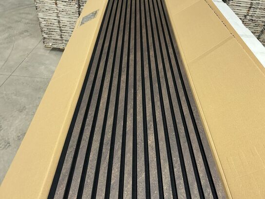 BYGGEMATERIALER, akustikpaneler, lister, troldtekt, træbeton, skruer mm.