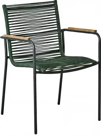 Havemøbelsæt med teak bord og stole ( bord og 4 stole )