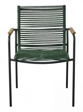 Havemøbelsæt med teak bord og stole ( bord og 4 stole )