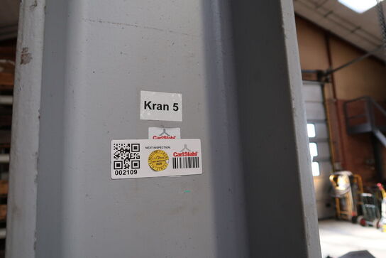 Søjlesvingkran med el-kædetalje 500 Kg