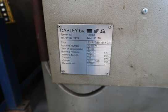 Hydraulisk kantpresse DARLEY EHP 150 31/25