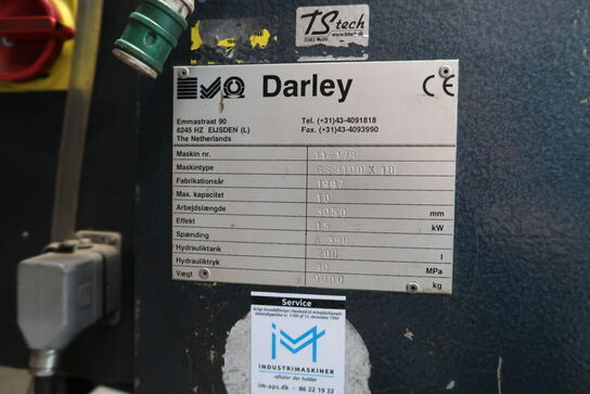 Hydraulisk maskinsaks DARLEY GS 3100 X 10