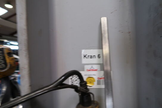 Søjlesvingkran med el-kædetalje 500 Kg