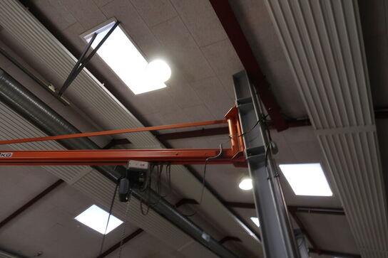 Søjlesvingkran med el-kædetalje 500 Kg