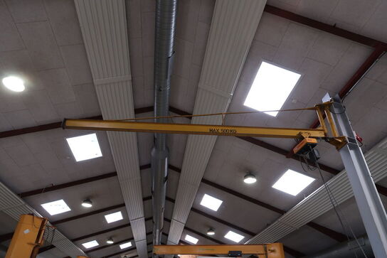 Søjlesvingkran med el-kædetalje 500 Kg