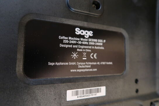 Espressomaskine SAGE SES990 BBS/F