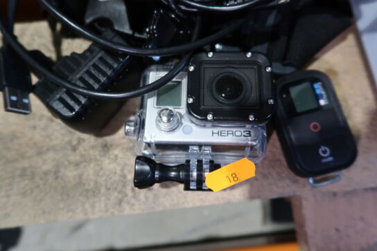 Videokamera GOPRO HERO3 med div. Tilbehør