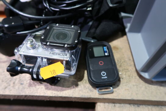 Videokamera GOPRO HERO3 med div. Tilbehør