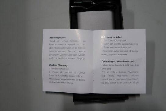 Powerbank 8000 mah LEMUS Silver