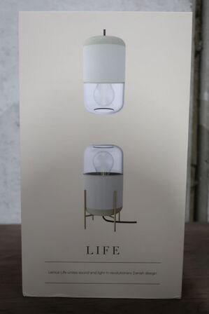 Pendel/bordlampe med indbygget højttaler LEMUS Life Beige
