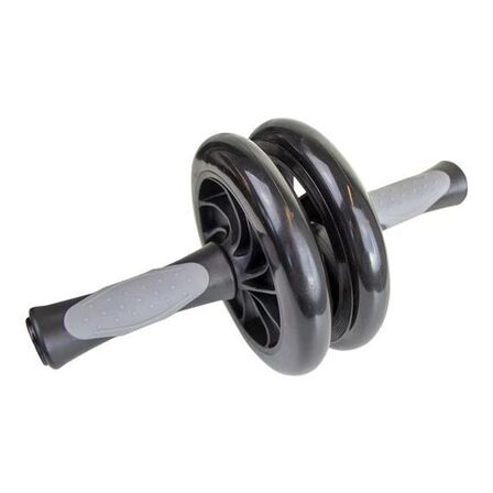 7 stk. Mavehjul med 2 hjul - Sort