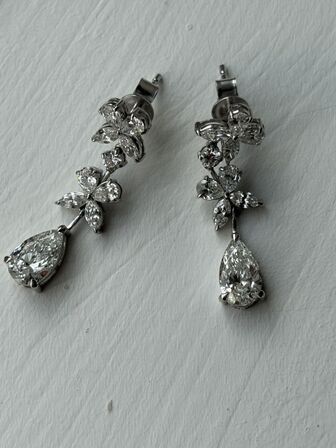 Et par ørestikker af 14 kt. guld