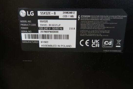 2 stk. 55" infoskærme LG 55XS2E