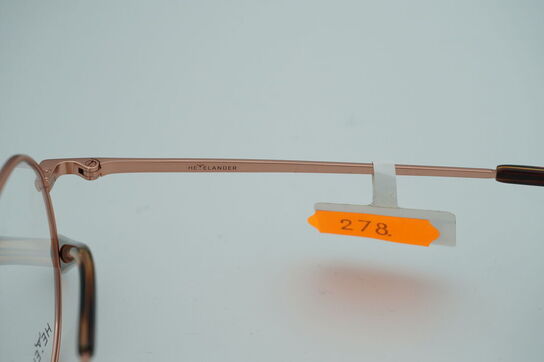 2 brillestel HEYELANDER: 1 titanium og 1 acetate 