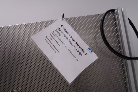 Teststation Rhodamine B Dye Test