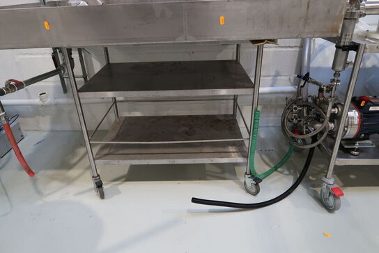 Opbevaringsvogn med spildekar m.m.