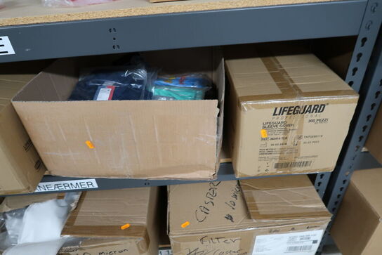 Div. Filtre CAMFIL, rødtape TESA, sleeve covers LIFEGUARD m.m.