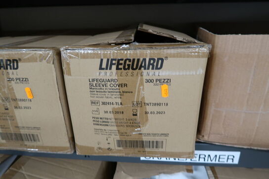 Div. Filtre CAMFIL, rødtape TESA, sleeve covers LIFEGUARD m.m.