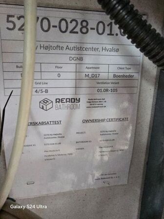 Færdigproduceret badekabine - Ready bathroom 2278x2180