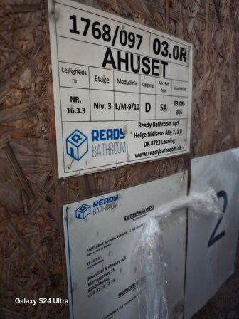 Færdigproduceret badekabine - Ready bathroom  2740x1720