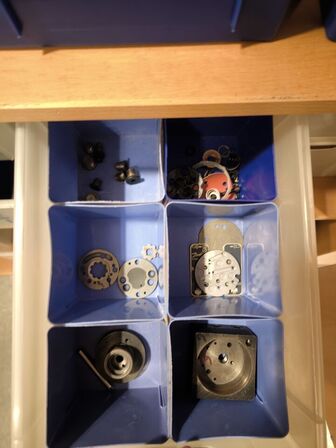 Blandet dele til måleudstyr