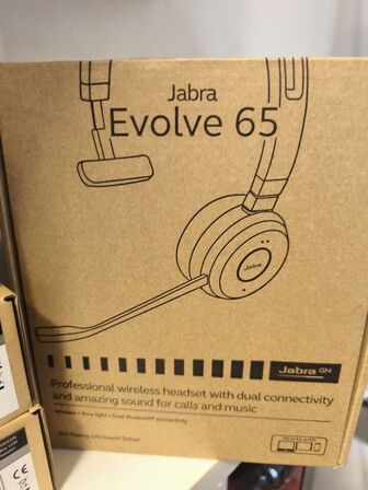 Headset JABRA Evolve 65 (ubrugt)