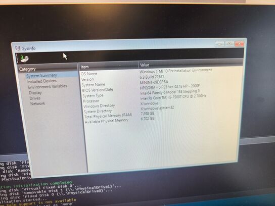 Skærm 22" m. tastatur HP L2206w (PC medfølger ikke)
