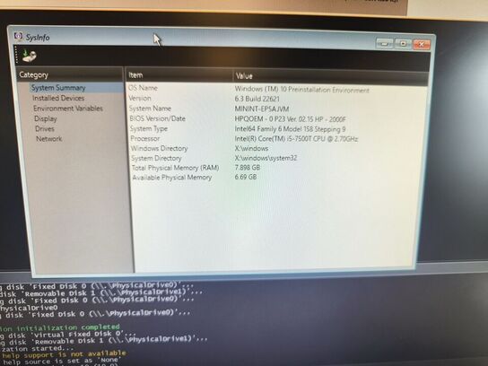 Skærm 22" m. tastatur HP L2206w (PC medfølger ikke)