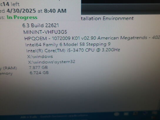 HP 22" skærm m. tastatur L2208w (PC medfølger ikke)