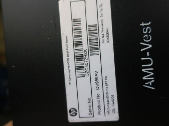 HP 22" skærm m. tastatur L2208w (PC medfølger ikke)