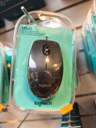 6 stk. LOGITECH M100 mus (ubrugt)